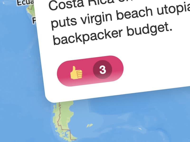 Upvotes & Likes for Locations