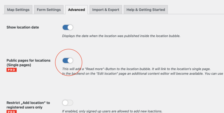 How to create a Single Location Template - Open User Map